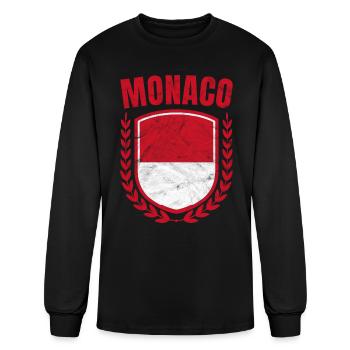 Monaco - Men's Long Sleeve T-Shirt - black - Front