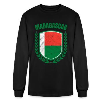 Madagascar - Men's Long Sleeve T-Shirt - black - Front