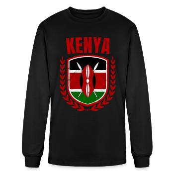 Kenya - Men's Long Sleeve T-Shirt - black - Front