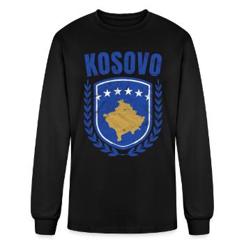 Kosovo - Men's Long Sleeve T-Shirt - black - Front