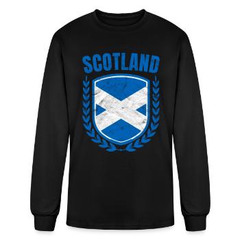 Ecosse - T-shirt à manches longues Homme - noir - Devant