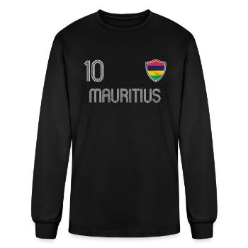 Mauritius - Men's Long Sleeve T-Shirt - black - Front