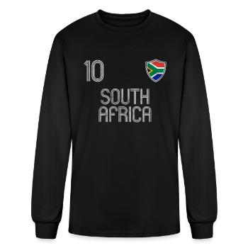 South Africa - Men's Long Sleeve T-Shirt - black - Front