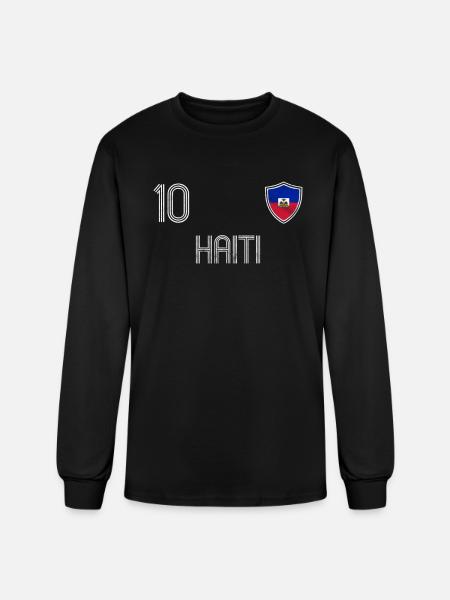 Haiti - Men's Long Sleeve T-Shirt - black