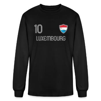 Luxembourg - Men's Long Sleeve T-Shirt - black - Front
