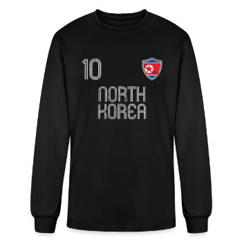 North Korea - Men's Long Sleeve T-Shirt - black - Front
