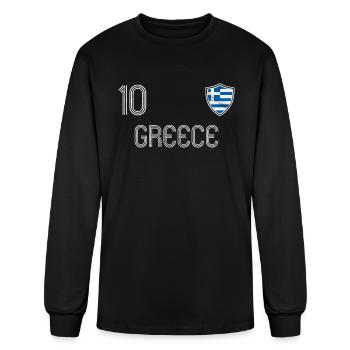 Greece - Men's Long Sleeve T-Shirt - black - Front