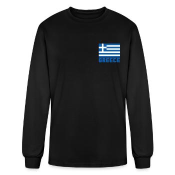 Greece - Men's Long Sleeve T-Shirt - black - Front