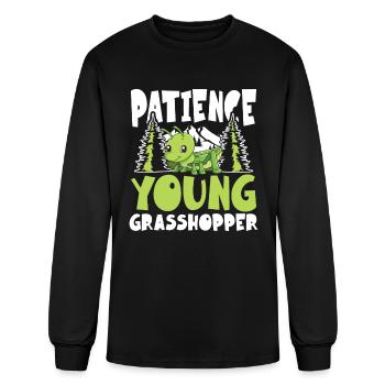Patinece Young Grasshopper - Men's Long Sleeve T-Shirt - black - Front