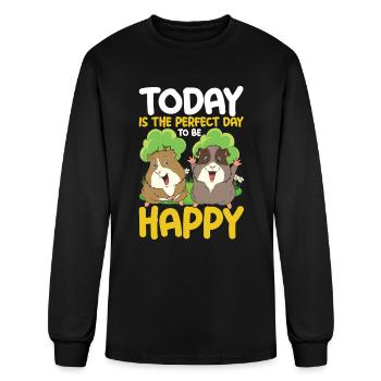 Today Is The Perfect Day To Be Happy - Men's Long Sleeve T-Shirt - black - Front
