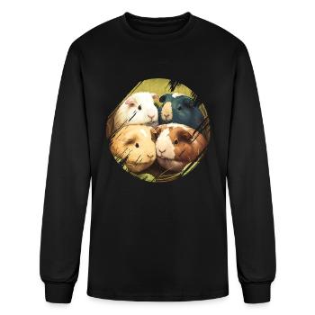 Guinea Pigs for a Guinea Pig Mom & Guinea Pig - Men's Long Sleeve T-Shirt - black - Front