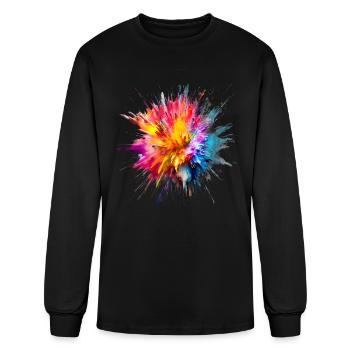 Color Splash for a Men and women - Men's Long Sleeve T-Shirt - black - Front
