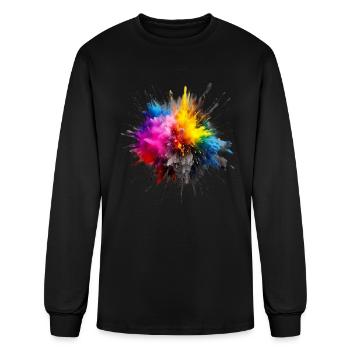 Color Splash for a Men and women - Men's Long Sleeve T-Shirt - black - Front