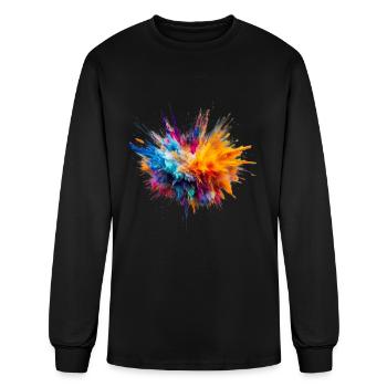Color Splash for a Men and women - Men's Long Sleeve T-Shirt - black - Front