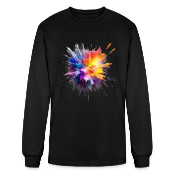 Color Splash for a Men and women - Men's Long Sleeve T-Shirt - black - Front