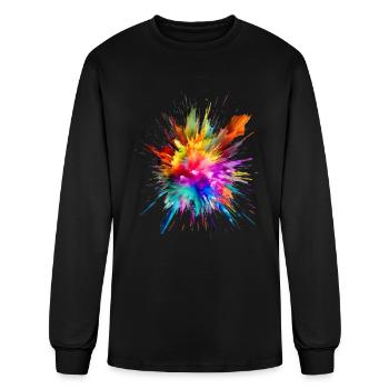 Color Splash for a Men and women - Men's Long Sleeve T-Shirt - black - Front