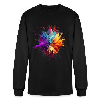 Color Splash for a Men and women - Men's Long Sleeve T-Shirt - black - Front