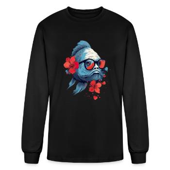 Exotic Ornamental Fish Aquarium - Men's Long Sleeve T-Shirt - black - Front