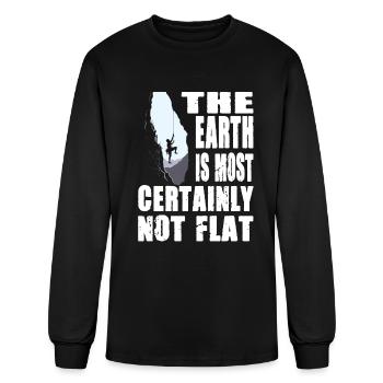 The Earth is Most Certainly Not Flat - Men's Long Sleeve T-Shirt - black - Front