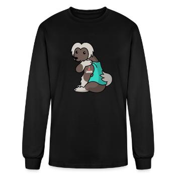 Chinois à crête J’aime grand-père - T-shirt à manches longues Homme - noir - Devant