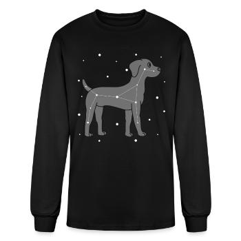 Weimaraner Constellation - Men's Long Sleeve T-Shirt - black - Front