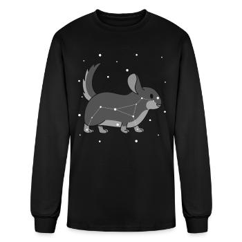 Chinchilla Constellation - Men's Long Sleeve T-Shirt - black - Front