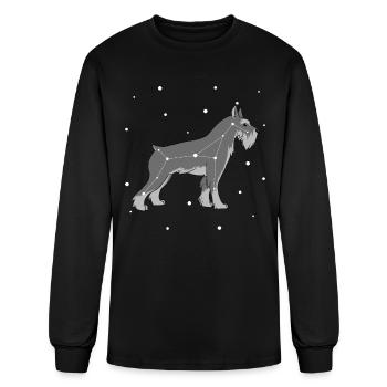 Schnauzer Constellation - Men's Long Sleeve T-Shirt - black - Front