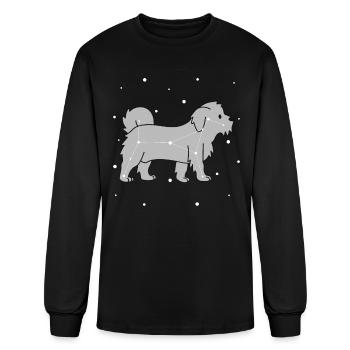 Maltese Constellation - Men's Long Sleeve T-Shirt - black - Front