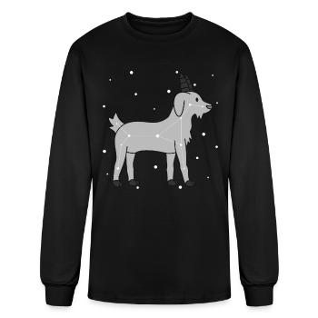 Goat Constellation - Men's Long Sleeve T-Shirt - black - Front