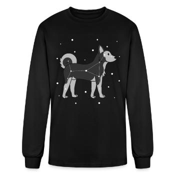 Husky Constellation - Men's Long Sleeve T-Shirt - black - Front