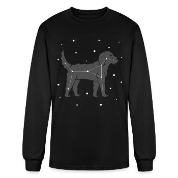 Goldendoodle Constellation - Men's Long Sleeve T-Shirt - black - Front