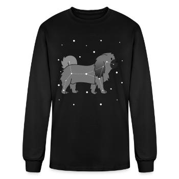 Pekingese Constellation - Men's Long Sleeve T-Shirt - black - Front