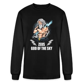 Zeus - God Of The Sky - Men's Long Sleeve T-Shirt - black - Front