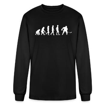 Hockey Evolution - Men's Long Sleeve T-Shirt - black - Front