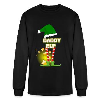 Daddy Elf Daddy Elf Daddy Elf - Men's Long Sleeve T-Shirt - black - Front