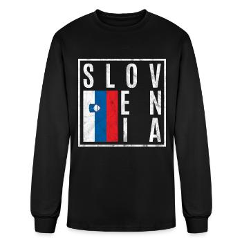 Slovenia - Men's Long Sleeve T-Shirt - black - Front