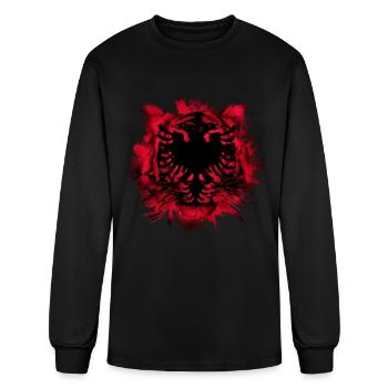 Albania - Men's Long Sleeve T-Shirt - black - Front