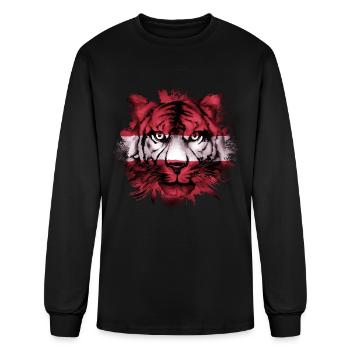 Latvia - Men's Long Sleeve T-Shirt - black - Front