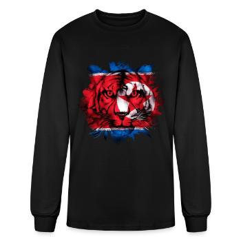 North Korea - Men's Long Sleeve T-Shirt - black - Front