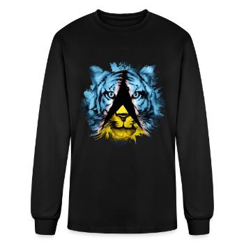 Saint Lucia - Men's Long Sleeve T-Shirt - black - Front