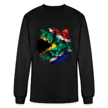 South Africa - Men's Long Sleeve T-Shirt - black - Front
