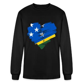 Solomon Islands - Men's Long Sleeve T-Shirt - black - Front
