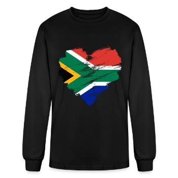 South Africa - Men's Long Sleeve T-Shirt - black - Front