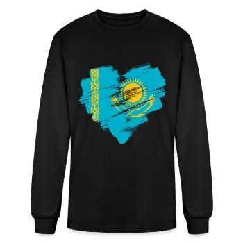 Kazakhstan - Men's Long Sleeve T-Shirt - black - Front
