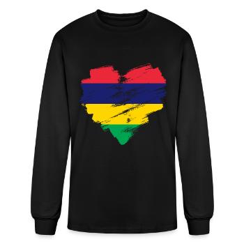 Mauritius - Men's Long Sleeve T-Shirt - black - Front