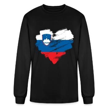 Slovenia - Men's Long Sleeve T-Shirt - black - Front