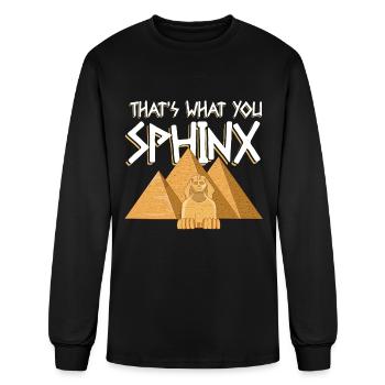 That's What You Sphinx - Men's Long Sleeve T-Shirt - black - Front