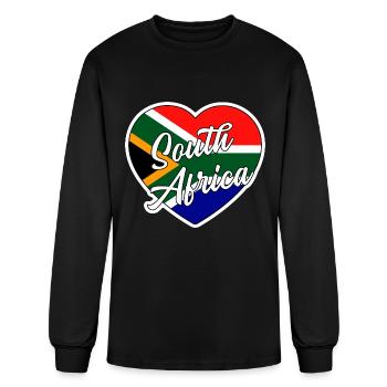 South Africa - Men's Long Sleeve T-Shirt - black - Front