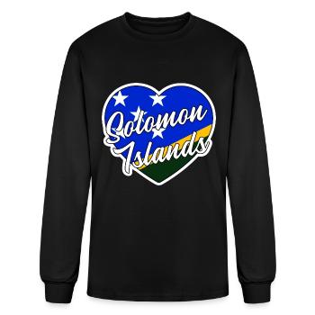 Solomon Islands - Men's Long Sleeve T-Shirt - black - Front