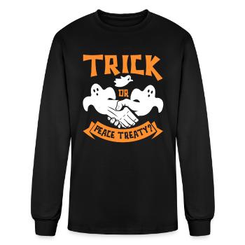 Halloween Trick Peace Treaty Pacifist Election - Men's Long Sleeve T-Shirt - black - Front